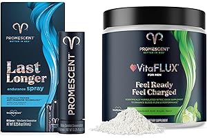 Promescent Delay Spray And VitaFLUX Nitric Oxide Supplement