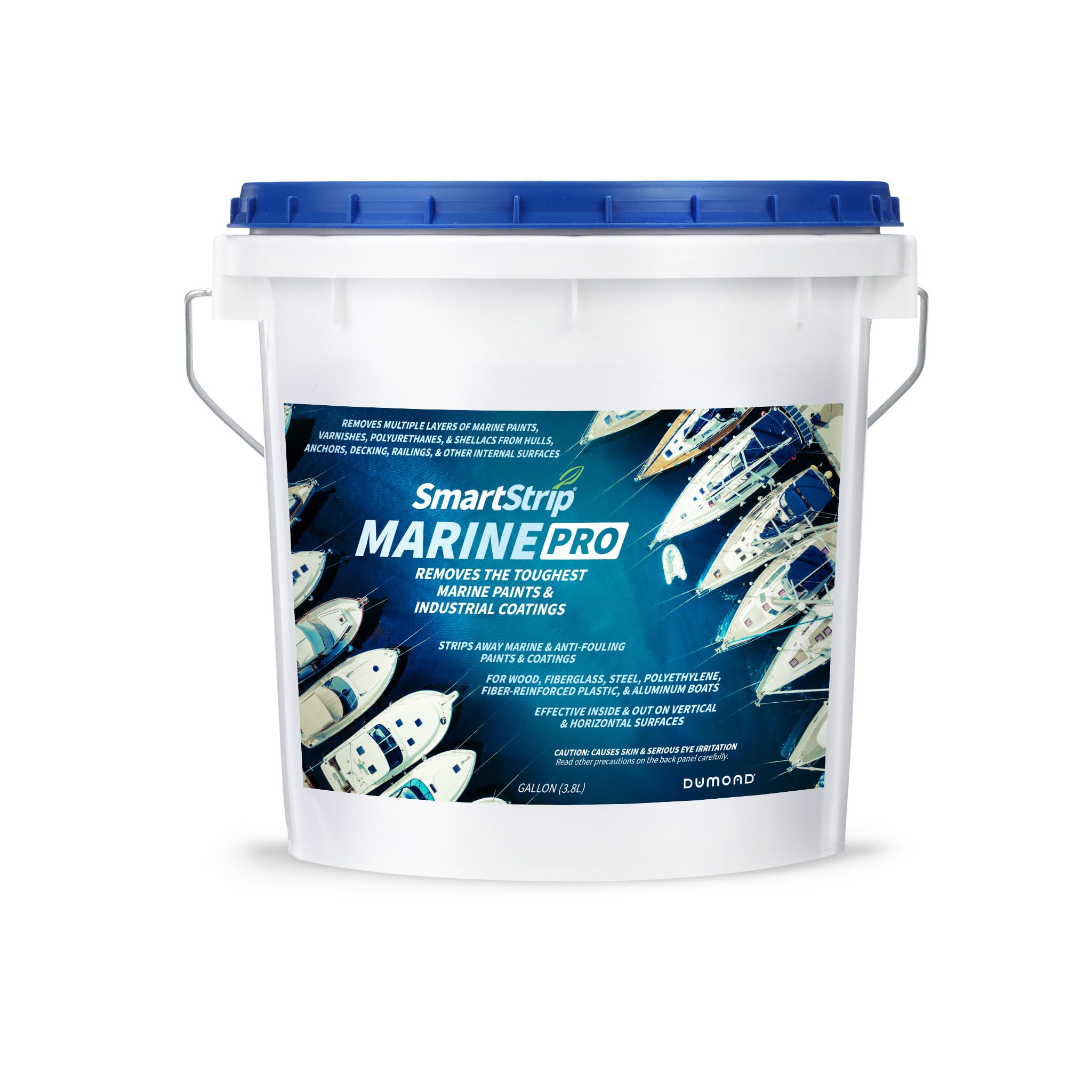 Dumond Smart Strip Marine PRO Paint Remover, Removes Multiple Layers of Paints & Coatings from Hulls, Anchors, Railings, Decking, etc. on Marine Vessels, Boats, Ships, Yachts, Sailboats, etc, 1 Gallon