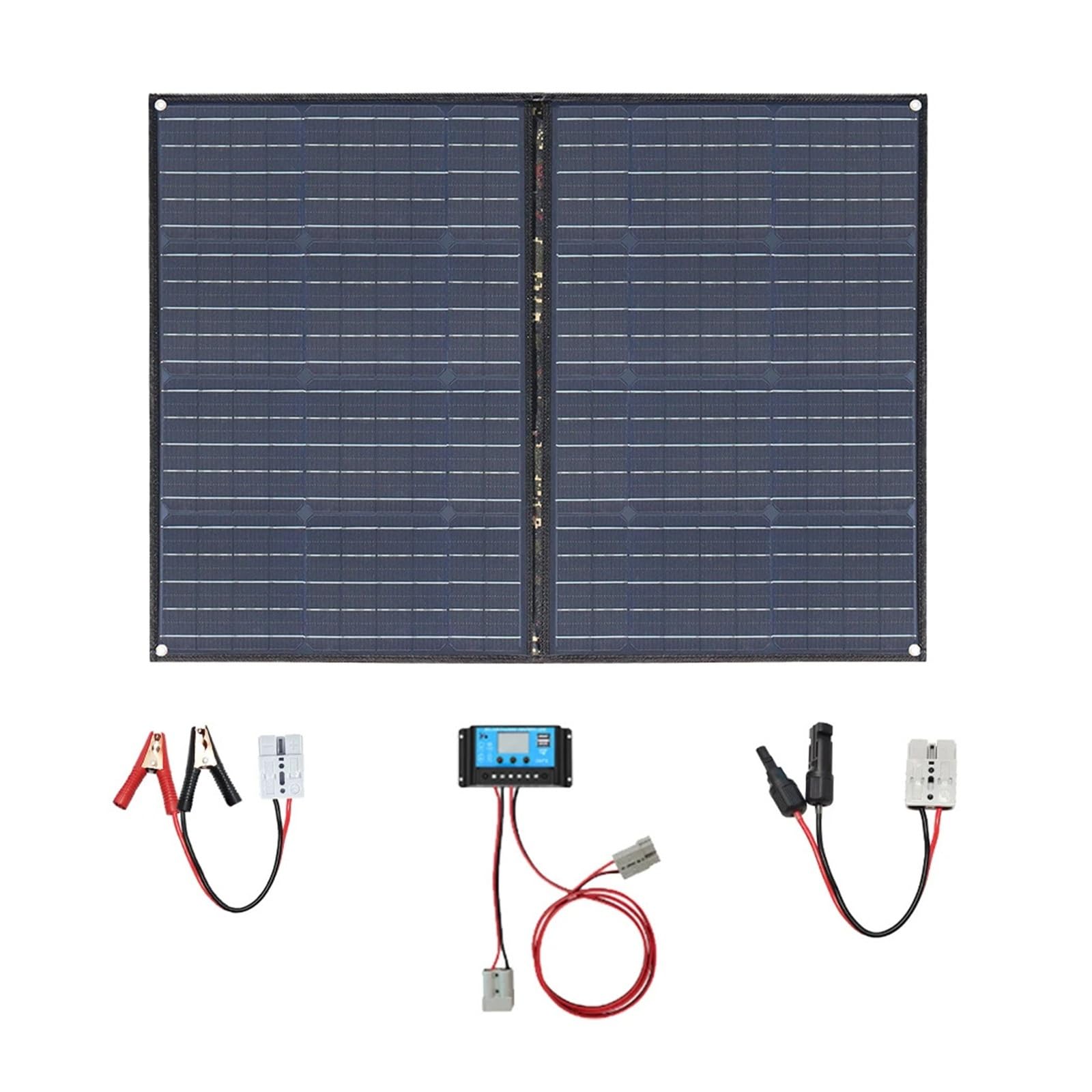 Pannello solare pieghevole 200W 150W 100W 12V Borsa pieghevole solare portatile impermeabile Kit pannelli solari flessibili(100W)