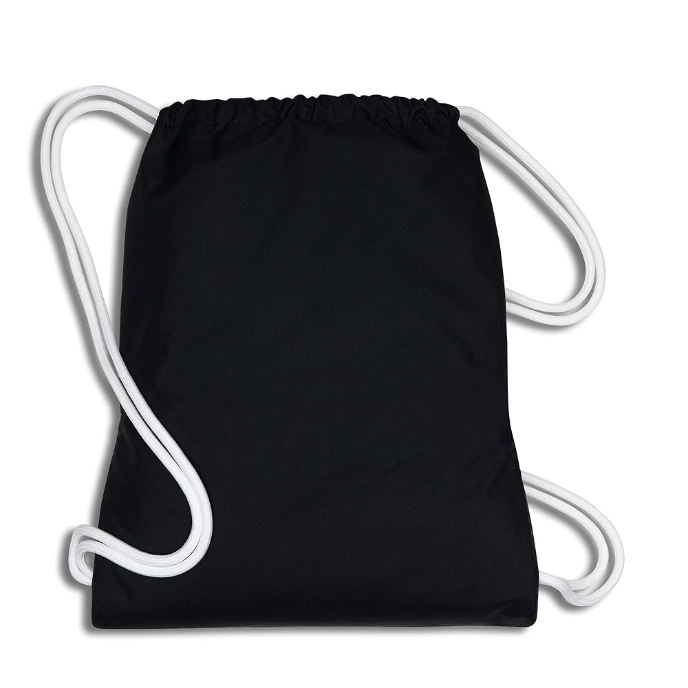 【Anyone more】Signal Stripe Knit Gym Sack Nike Gym Sack Academy Mad Ready - Black/Metallic Gold Coin
