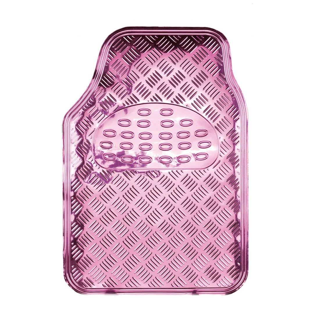 Bottari 29108 Car Mat Set, Pink, Front 67 x 45 cm, Rear Mats 45.5 x 39 cm, Set of 4
