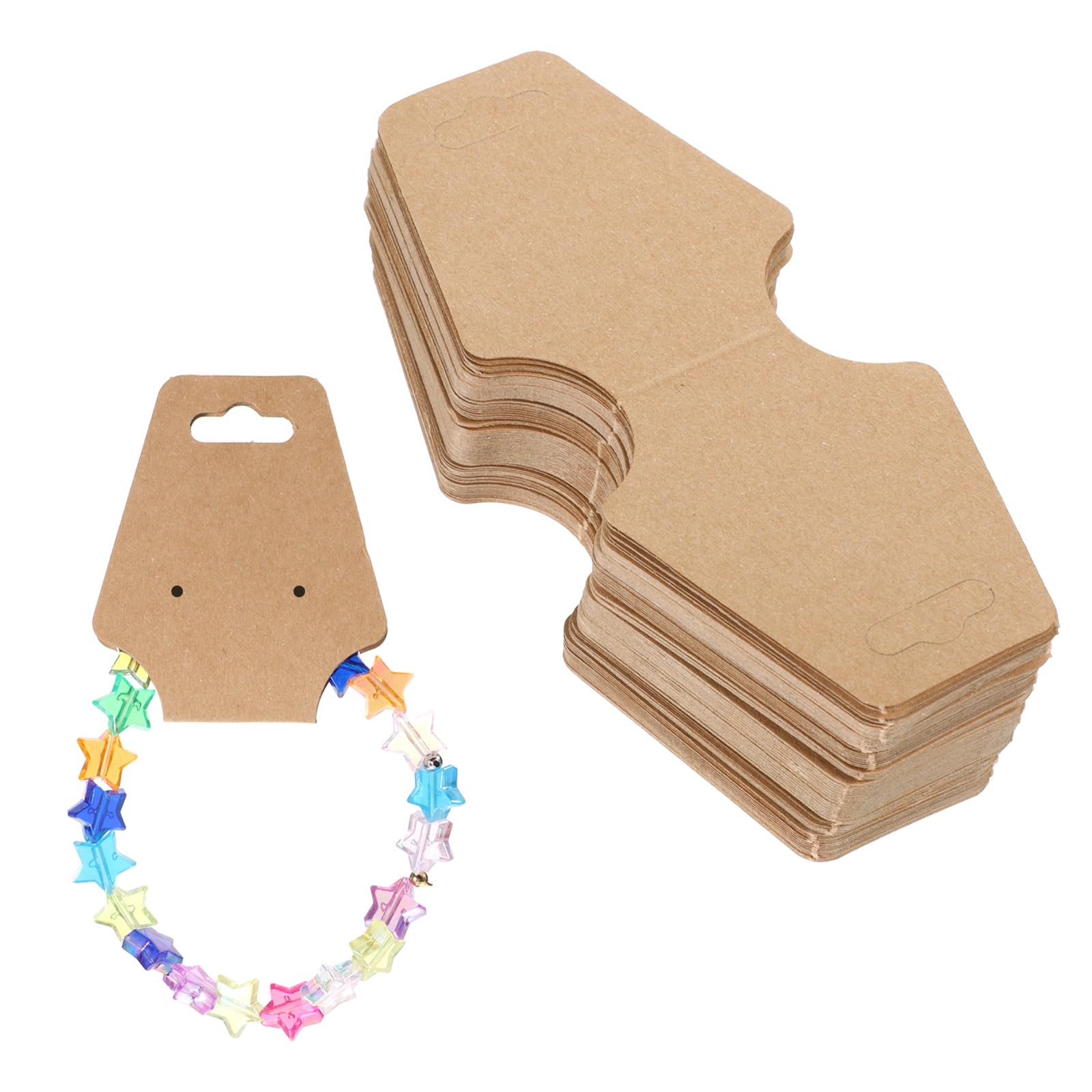 guduling 100-Pack Earring Display Cards,Earring Cards with Holes,for Necklaces & Bracelets, Eco-Friendly Packaging Tags for DIY Crafters & Small Jewelry Businesses
