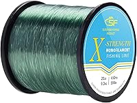 Vista 34 de SF - Línea de pesca monofilamento premium, carrete X-Strong de nailon mono material, línea líder para agua salada y agua dulce
