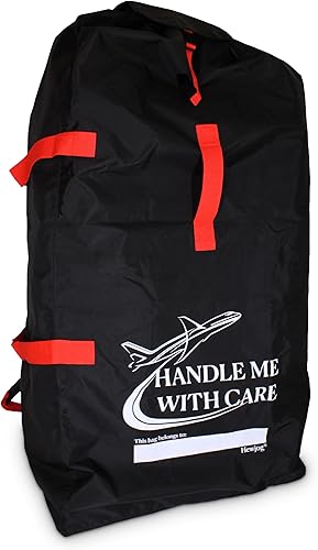 Bolsa de viaje extra grande para cochecito de avión, para correr y cochecitos dobles, funda acolchada resistente al agua para cochecito para viajes