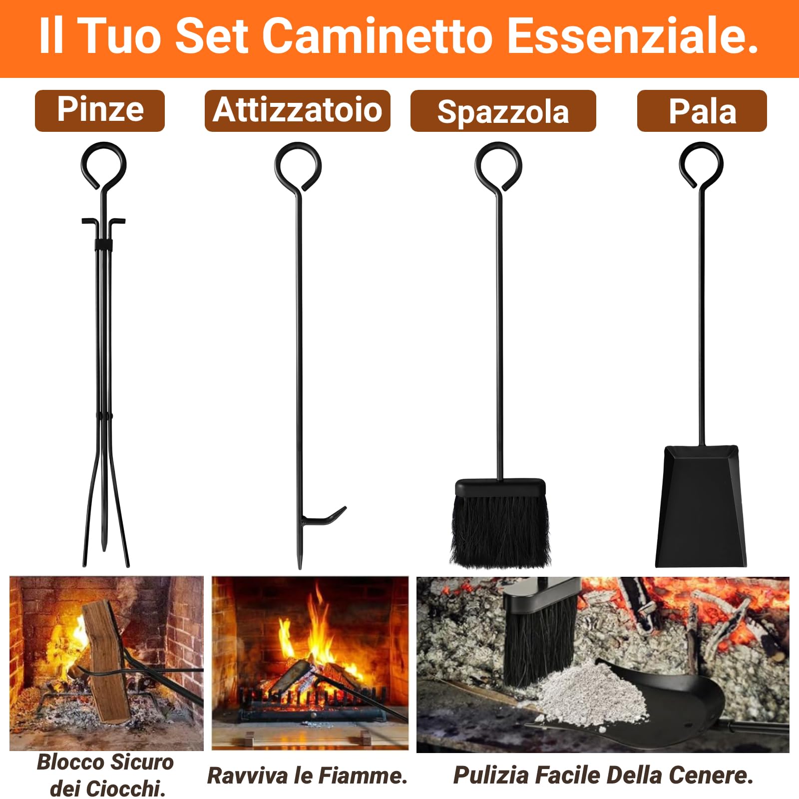 Amagabeli - Porta legna da ardere con 4 utensili, 74 x 40 x 30 cm, set di attrezzi per camino, grande capacità, porta legna da ardere, supporto per riscaldamento per interni esterni, rack di