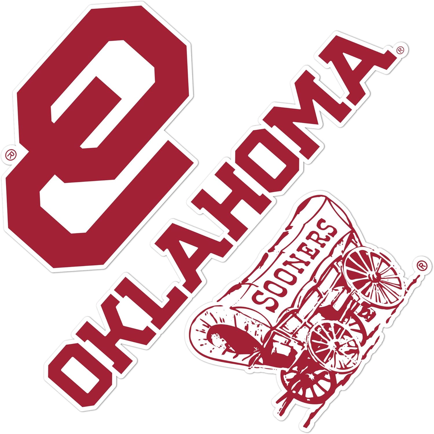 Desert Cactus The University of Oklahoma Sticker Sooners Vinyl Decals Laptop Water Bottle Car Scrapbook T5 (Type 5-1)