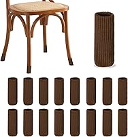 Vista 10 de 16 piezas calcetines para patas de muebles - Protectores de piso de punto elástico de alta elasticidad para patas de silla, juego de fundas gruesas