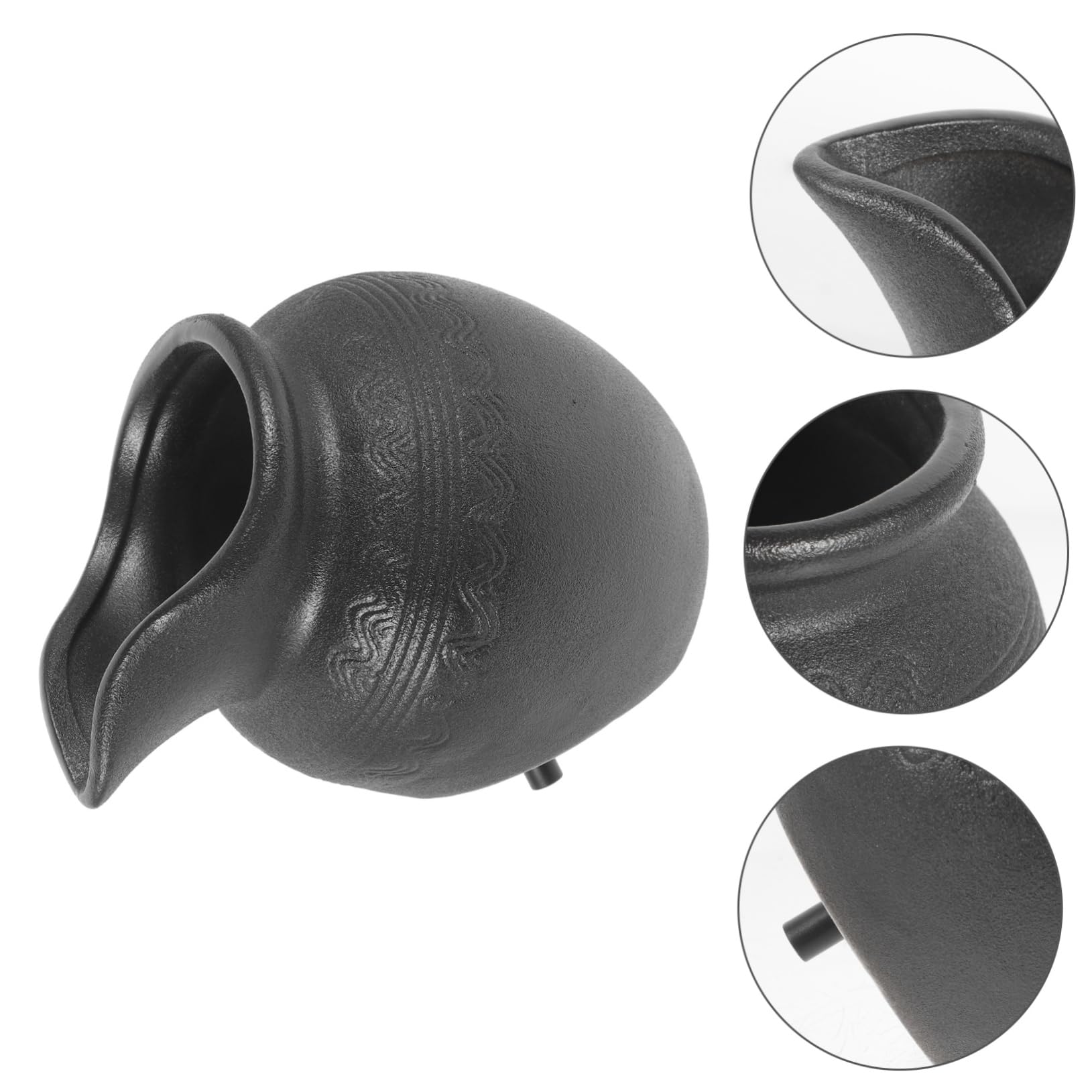 Vaso Fontana in Ceramica a Cascata Decorativa per Interni ed Esterni, Arredamento la Casa e Giardino, Design Compatto Circolazione D’acqua per Balconi e Cortili, Risparmio
