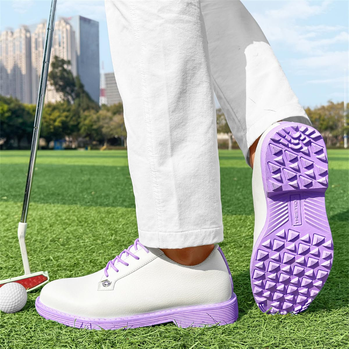 Zapatos De Golf para Damas Zapatillas Deportivas Profesionales Sin Clavos Calzados De Golfista Antideslizantes Femeninos Zapatillas Impermeables para Caminar