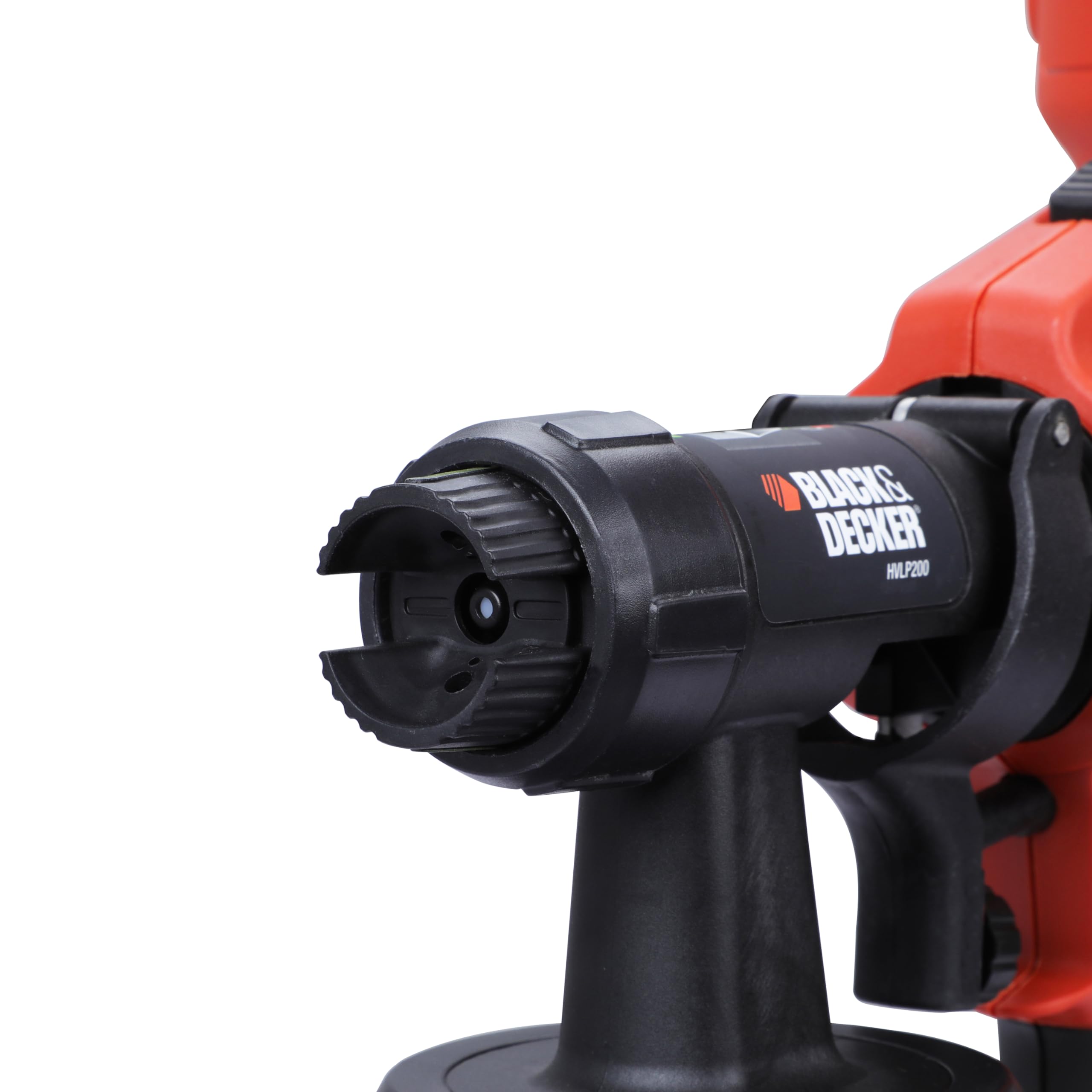 Black & Decker, Ręczny pistolet natryskowy, moc 400 W, kanister 1200ml - regulacja przepływu farby, agregat do malowania, HVLP200