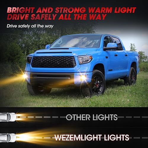 Miniatura 8 de Conjunto de luz antiniebla para Toyota Tundra 2014-2019 con bombillas halógenas H11 12V 55W, interruptor y kit de cableado