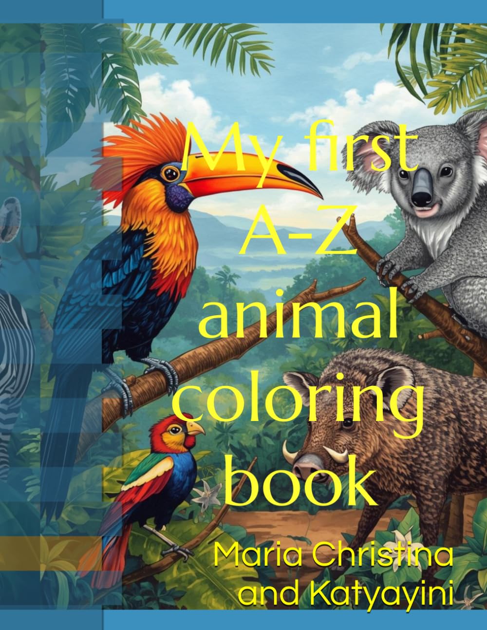 My first A-Z animal coloring book