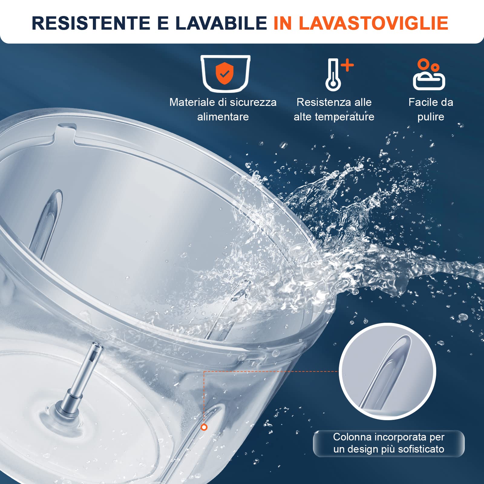 Bear Doppia Tazza Tritatrice Domestica Elettrica per Carne e Verdure - Macchina Alimentare Complementare Multifunzione per Bambini - Frullatore Piccolo