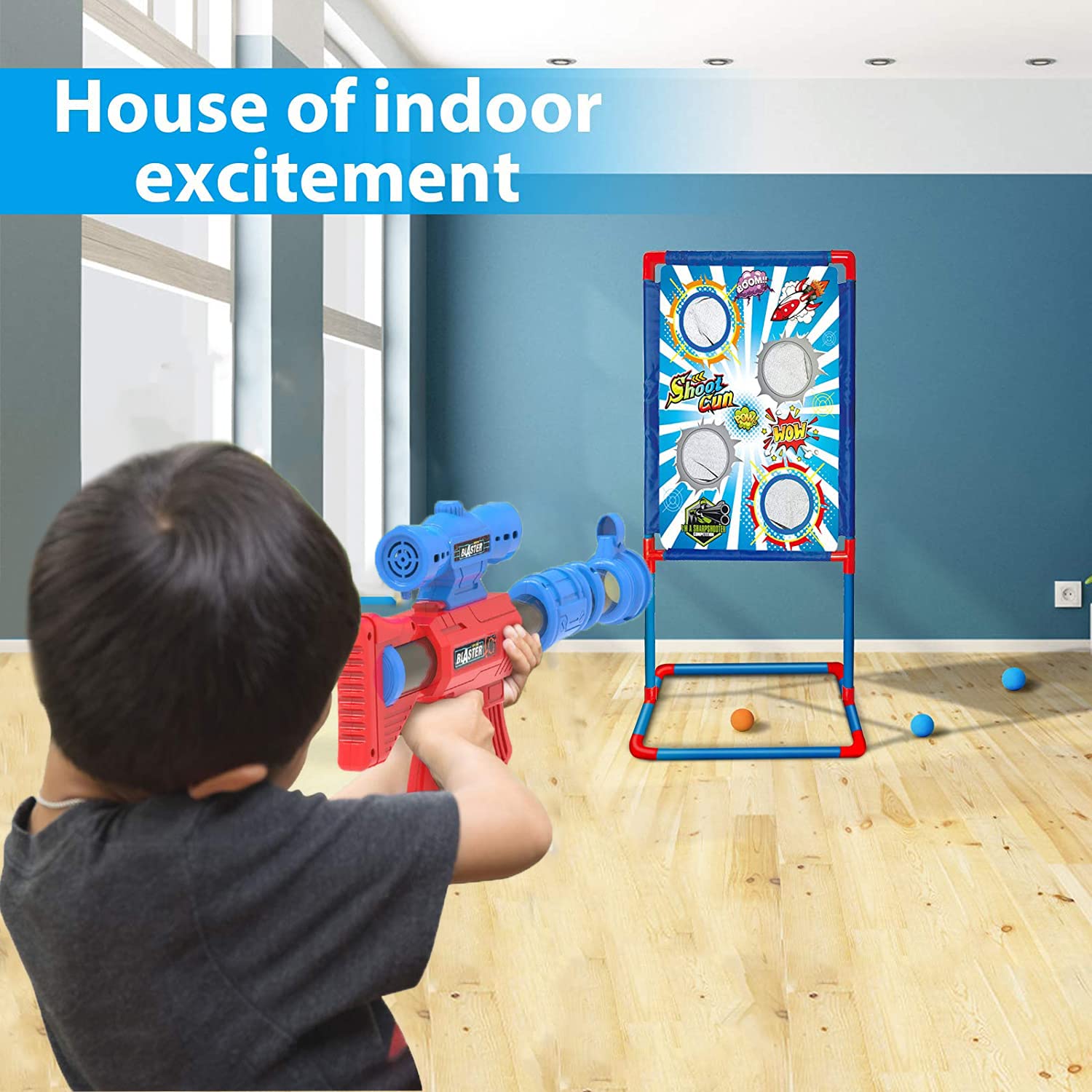 Buy Moonmen Foam Blaster Target, Foam Ball Popper Air Guns & Shooting