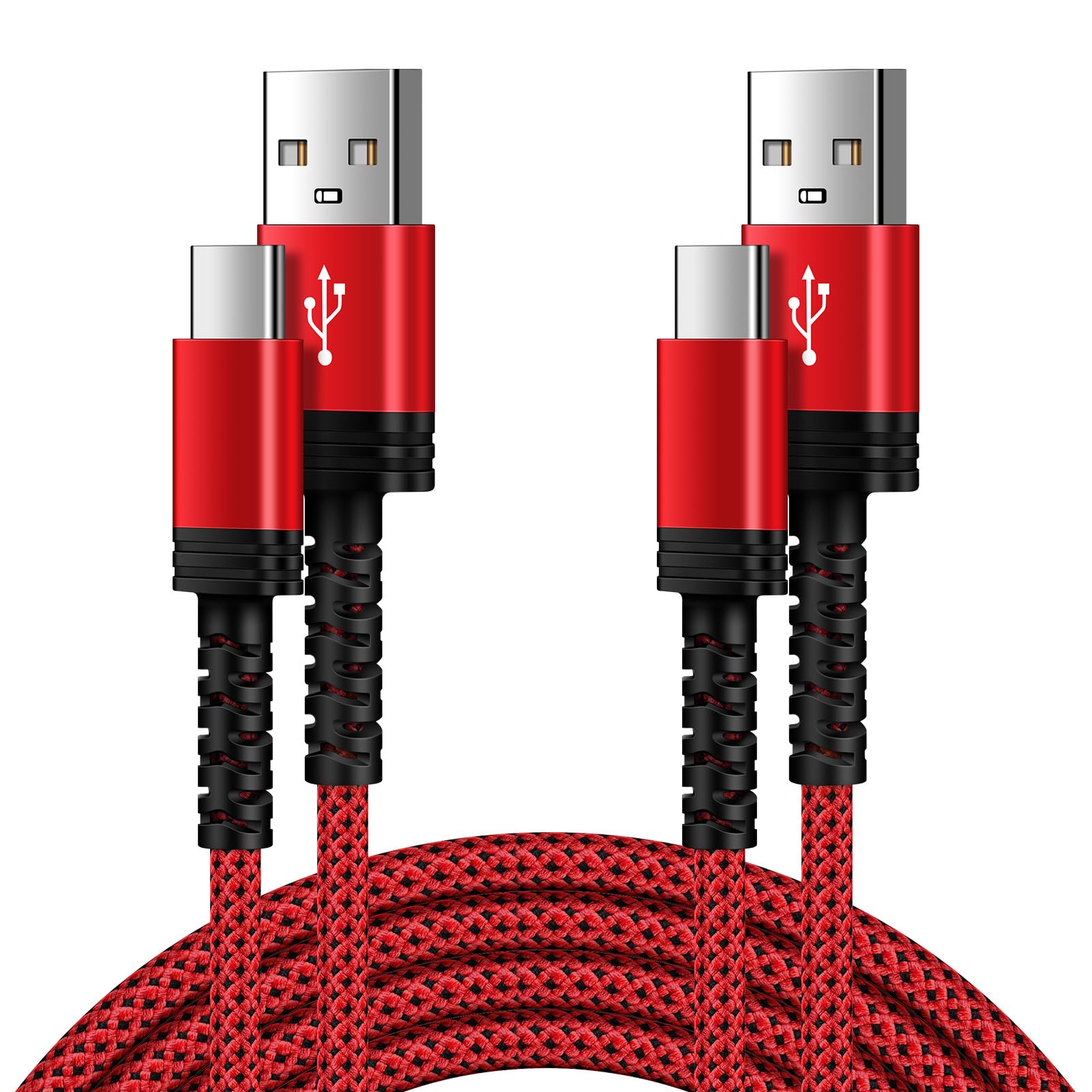 for Samsung Charger Fast Charging Cord USB Type C Cable for Galaxy S25 FE Z Fold Z Flip 7 A17 5G A16 A36 A26 A56 S25,2 Pack 3.1A CarPlay Cable USB A