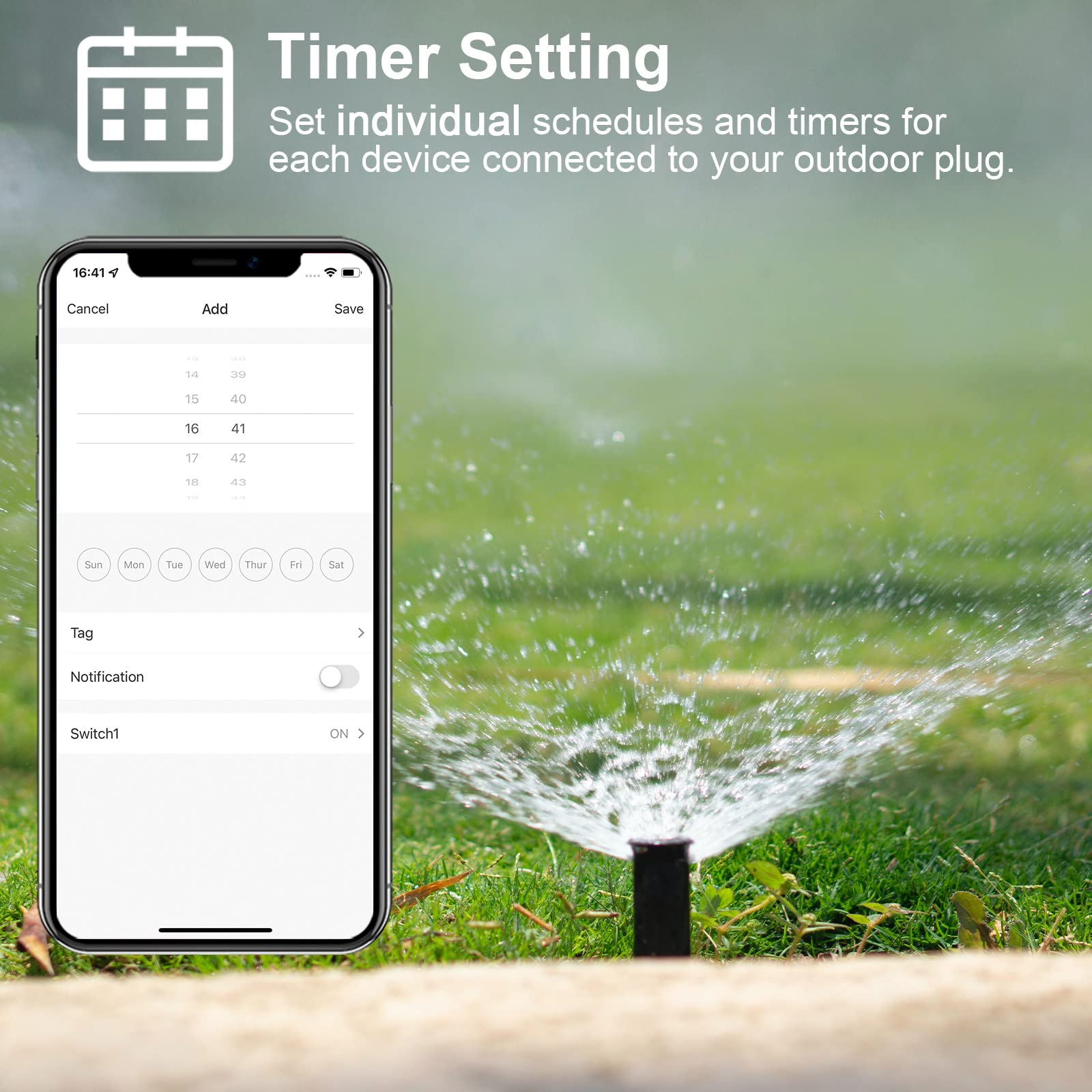 WiFi Outdoor Smart Plug Smart Plugs That Work with Google Home for Voice Control Wireless Remote APP Control — view 5