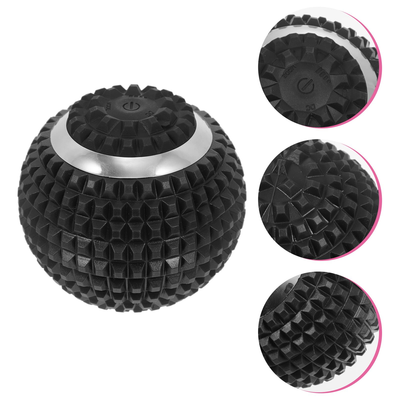 Bola de Masaje Eléctrica para Planta de Pie, Abs Negro | Uso en Viaje y Camping, Reduce el Contacto Cutáneo, Calentamiento Previo