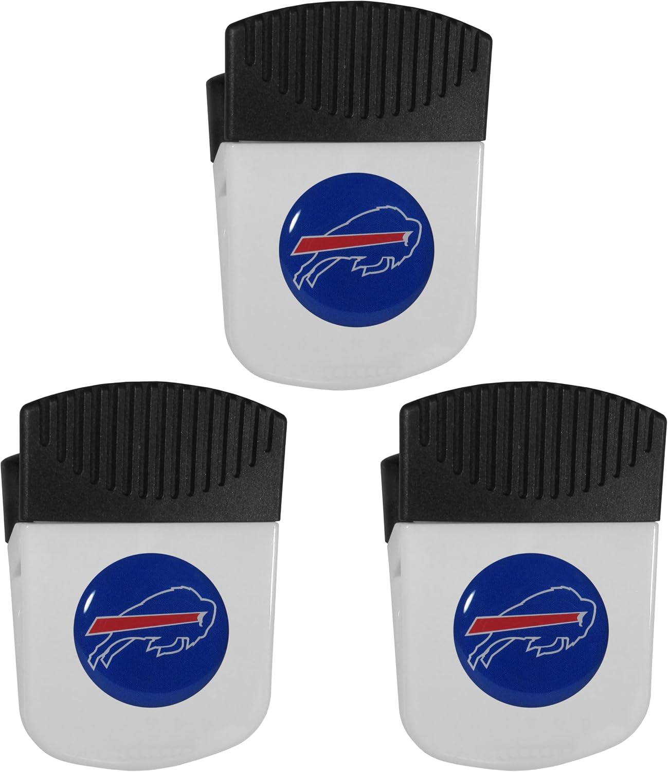 Siskyou Sports NFL Buffalo Bills Chip Clip Magnet with Bottle Opener, 3pk One Size, White