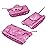TimMee Toy Tanks for Plastic Army Men - Pink WW2 3pc - Made in USA