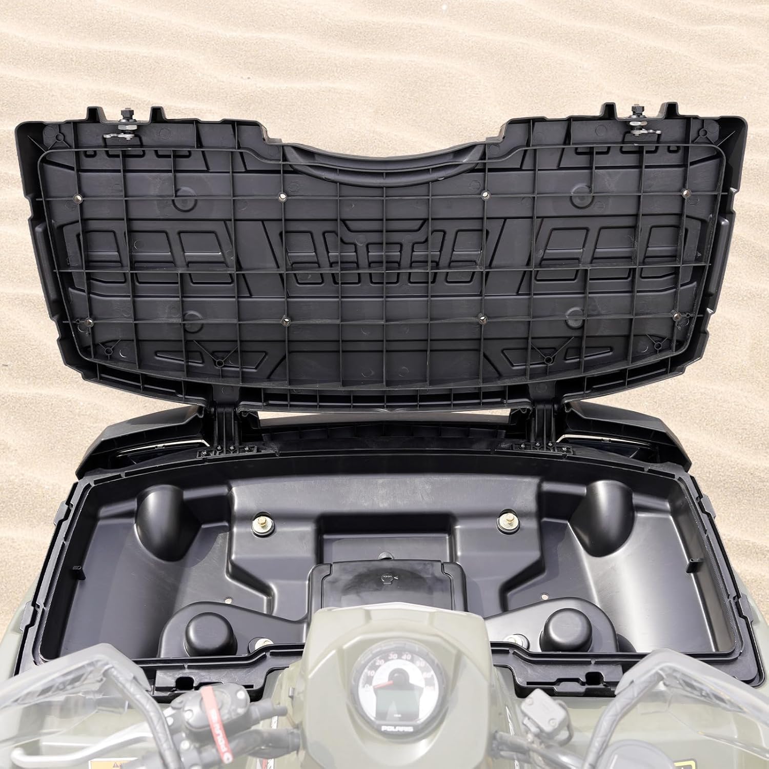 A & UTV PRO Front Cover & Lower Storage Box Kit for 2005-2010 Polaris Sportsman 400 450 500 600 700 800 Accessories, Replace OEM # 2633162, 2633157, 2633355-070, 2203484, 2PCS
