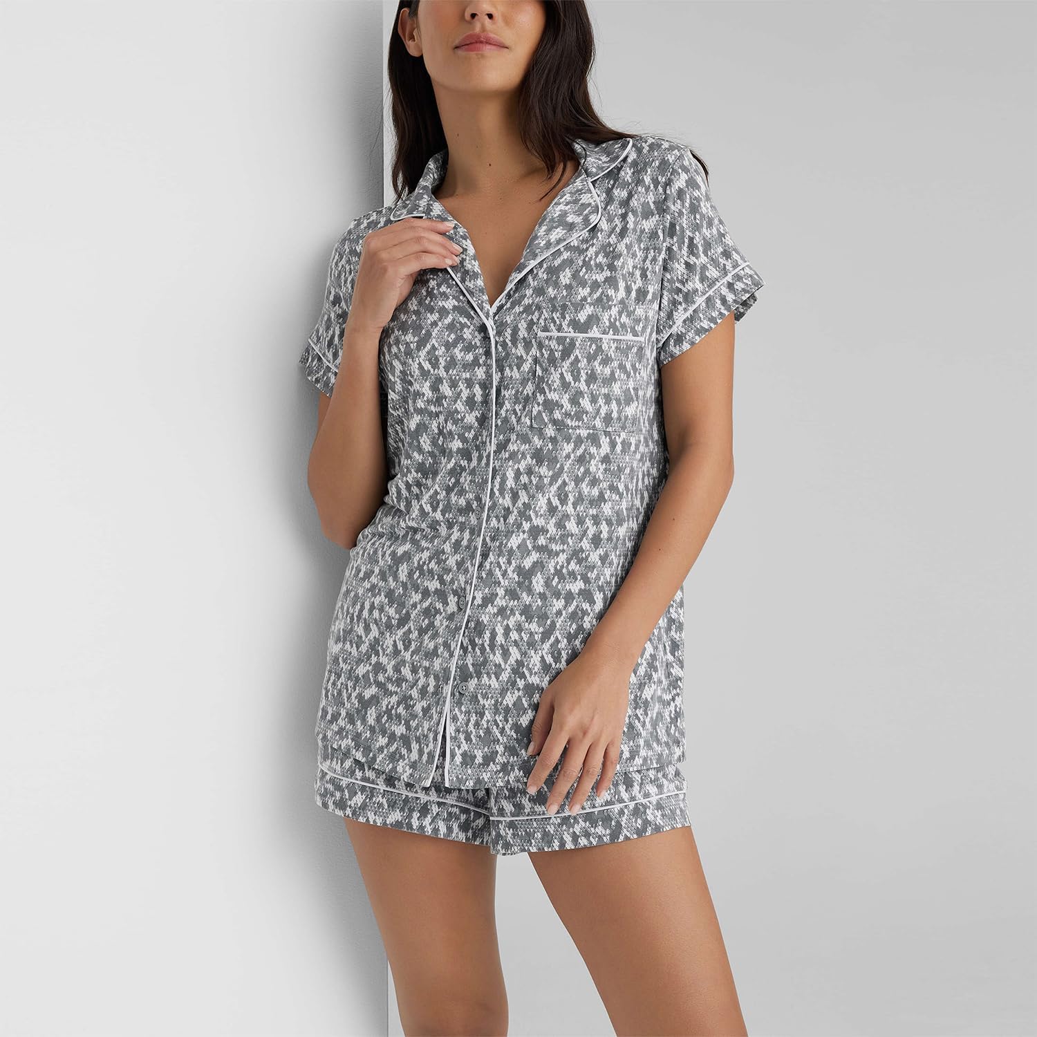 Tommy John Women's Short Sleeve Sleep Top and Short Set - Image 2