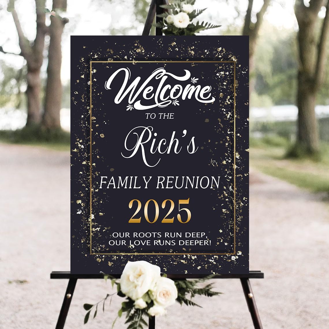 Amazon.com : MOREMISIGNS Personalized Family Reunion Yard Sign, Custom ...
