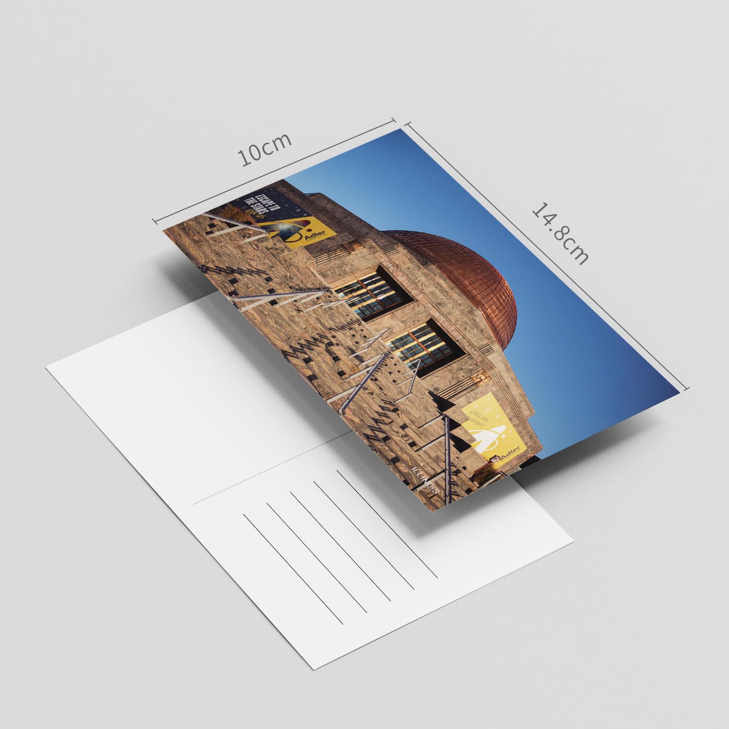 Dear Mapper Vintage Illinois Landscape Postcards – Pack Of 20, 3.94x5.83", 350g Cardstock, For Mailing & Decor