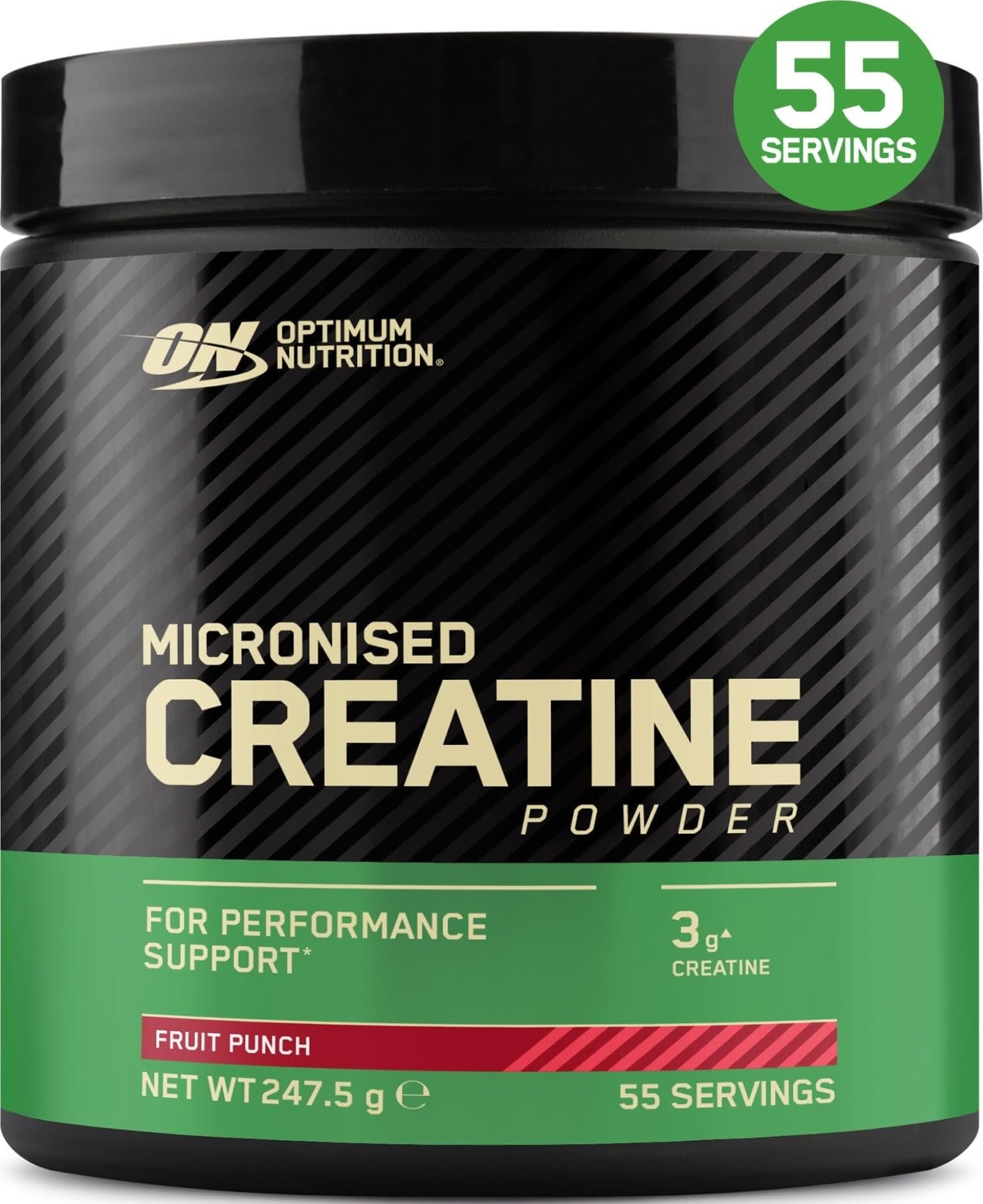 Optimum Nutrition Micronised Creatine Monohydrate Powder, 247.5g
