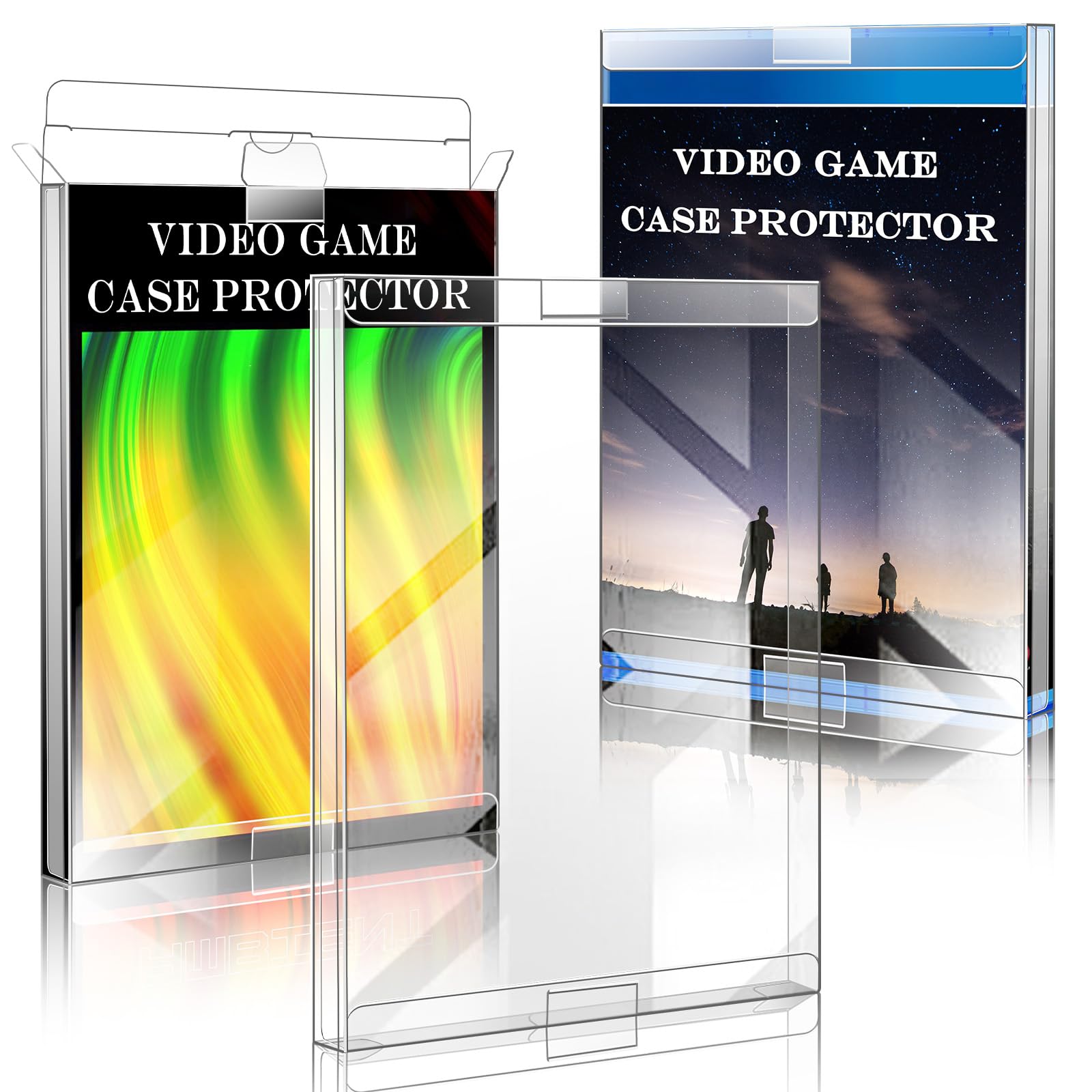 CollectHall Video Game Protector-Game Box Protector, Game Cases Compatible for Xbox, WII, GameCube and DVD -(Ultimate 10 Packs)
