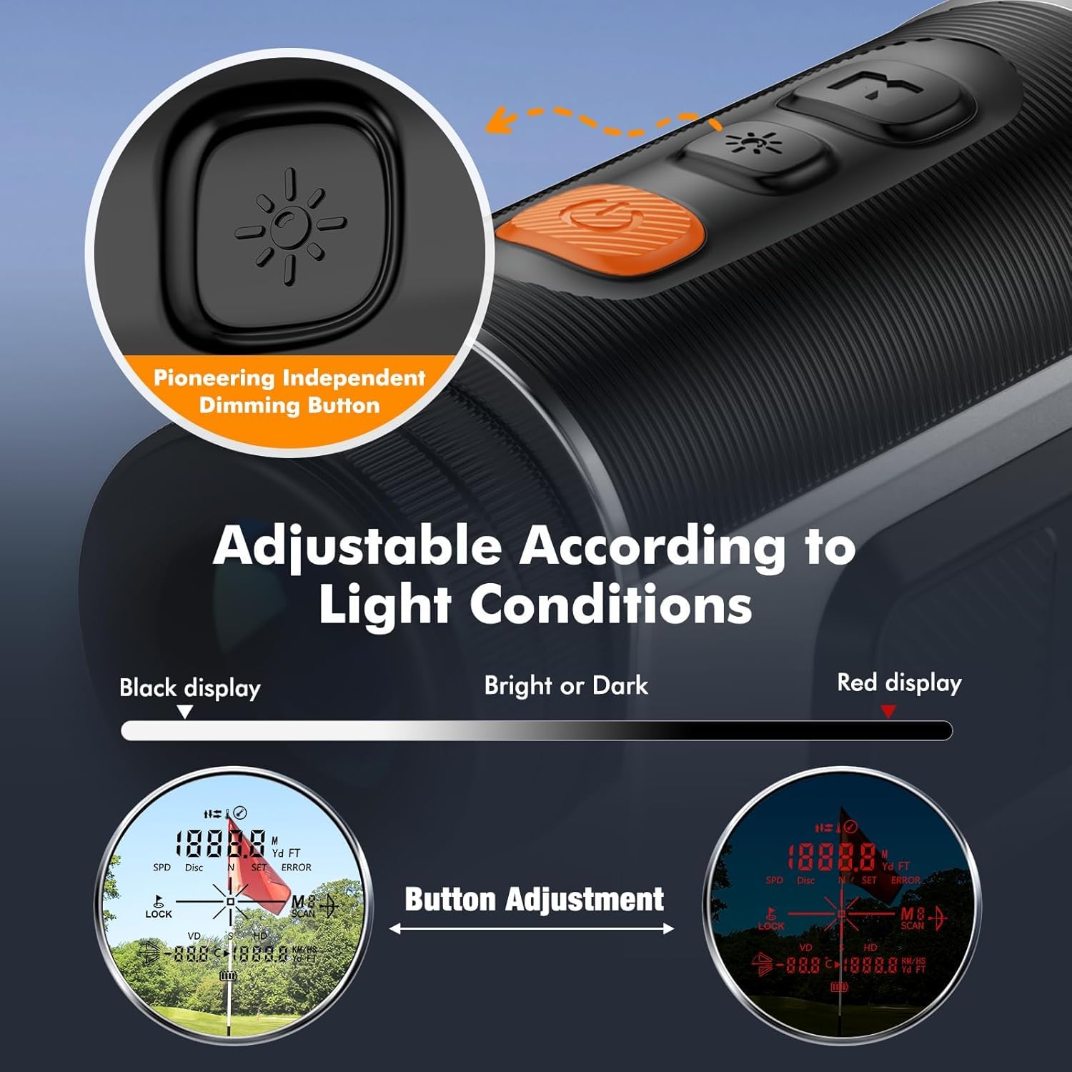 LAZYCAT Télémètre de golf avec pente, télémètre laser de 1 200 m à intensité variable, grossissement 7x, vibration de verrouillage du drapeau, mesure la vitesse, rechargeable avec aimant
