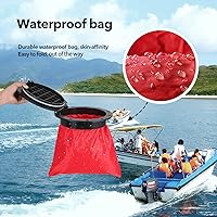 Vista 7 de Duggonia 8 Inch Black Kayak Hatch Kit - Kayak Deck Hatch with Storage Bag for Fishing Paddle Kayaks