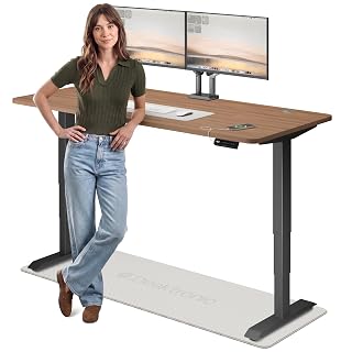 Desktronic HomePro Standing Desk 72x30 — Made in Europe, Ergonomic Sit Stand Home Office Desk, Electric Height Adjustable, Dual Motor, USB & USB-C Charging, Wobble-Free, Touchscreen, 3 Memory Presets
