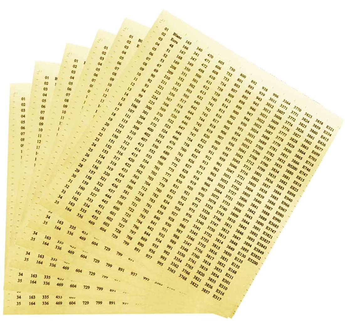 Amazon.com: Diamond Painting Color Number Stickers, Big Size 550 DMC Labels  for DIY 5D Diamond Painting Kits for Adults (6 Sheets)