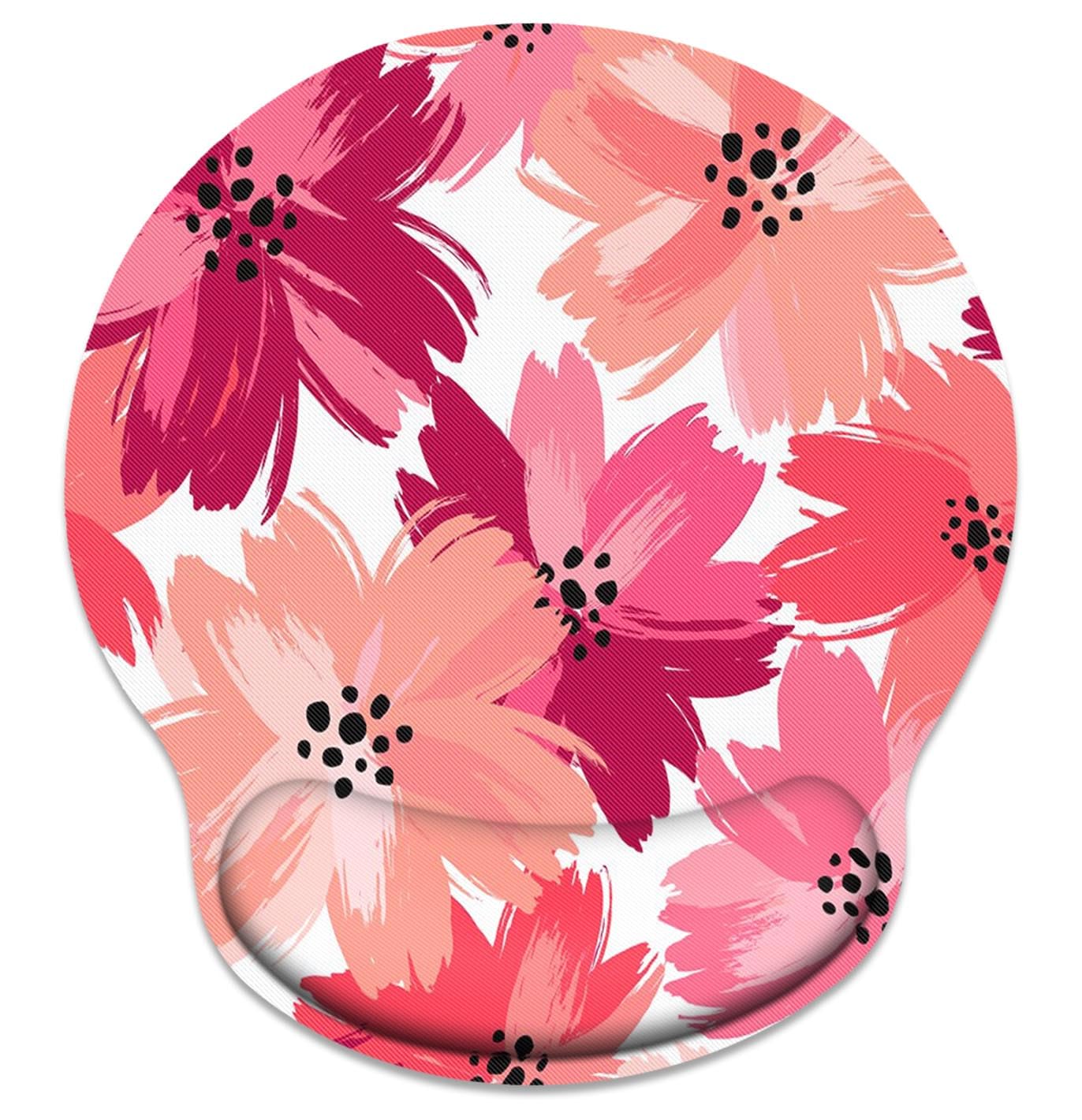 Ergonomic Mouse Pad with Wrist Support - Peony Floral -14