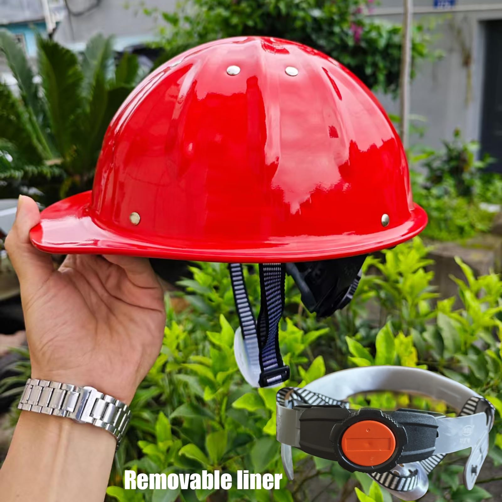 Alu-Legierung Bauhelm Bauhelm für Den Baustahlbergbau Leicht und Wärmeableitend 4-Punkt-Befestigung Liner Abnehmbar Verstellbare Vorrichtung 3 Farben Erhältlich