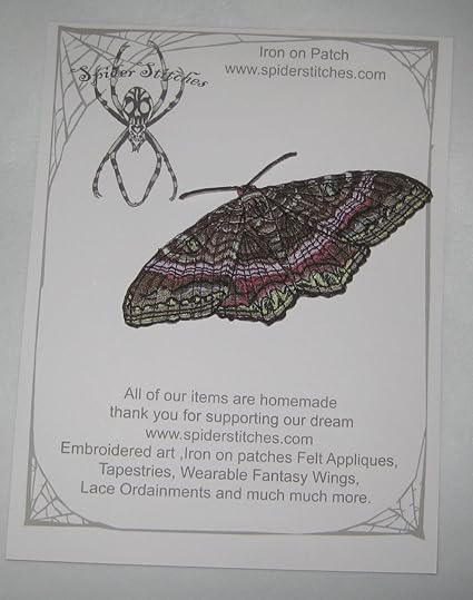 Amazon Co Jp 黒魔女 蛾 アスカラパ オドラタ アイロン接着パッチアップリケ 昆虫 ホビー