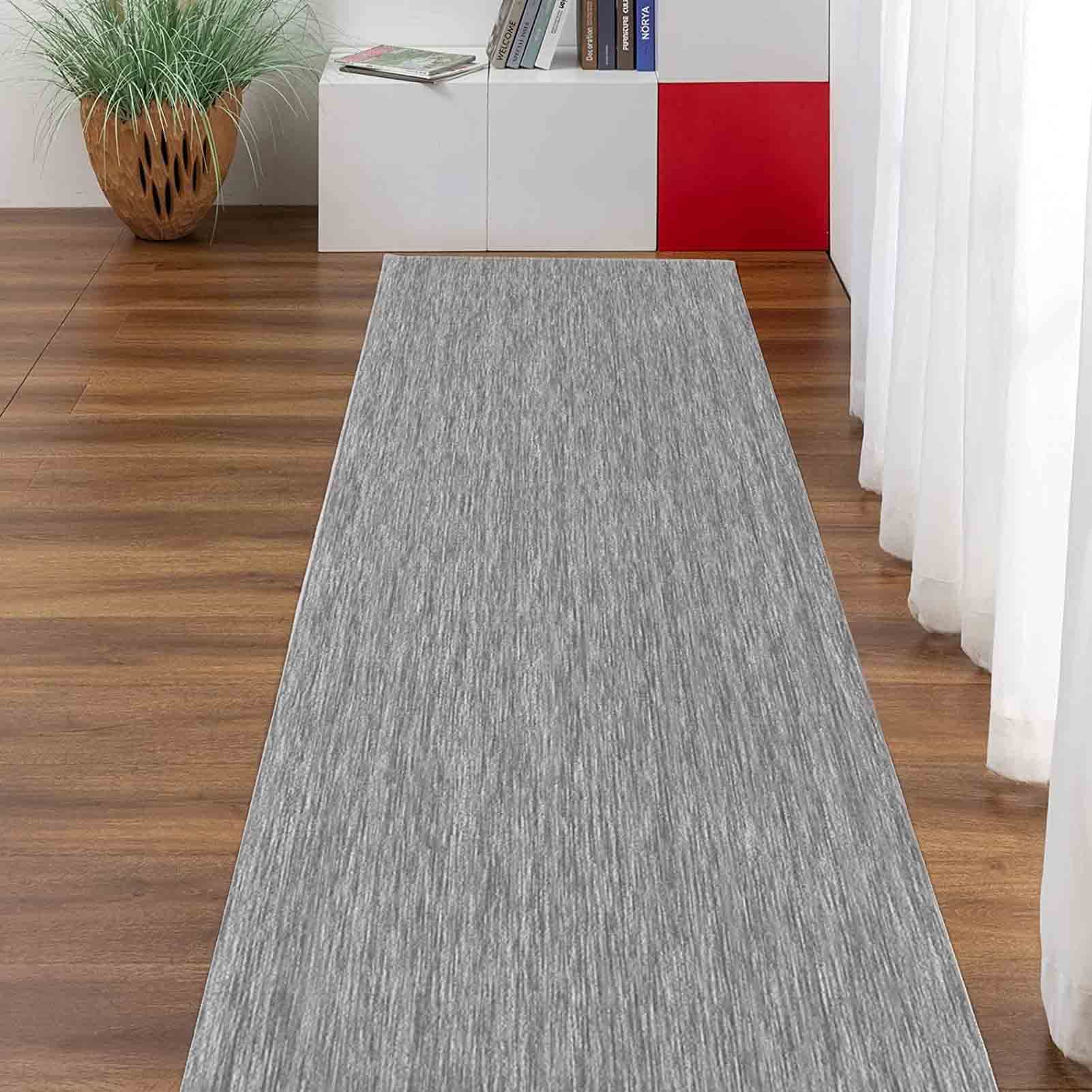 Tapis gris 300cm extra large pour grand salon moderne
