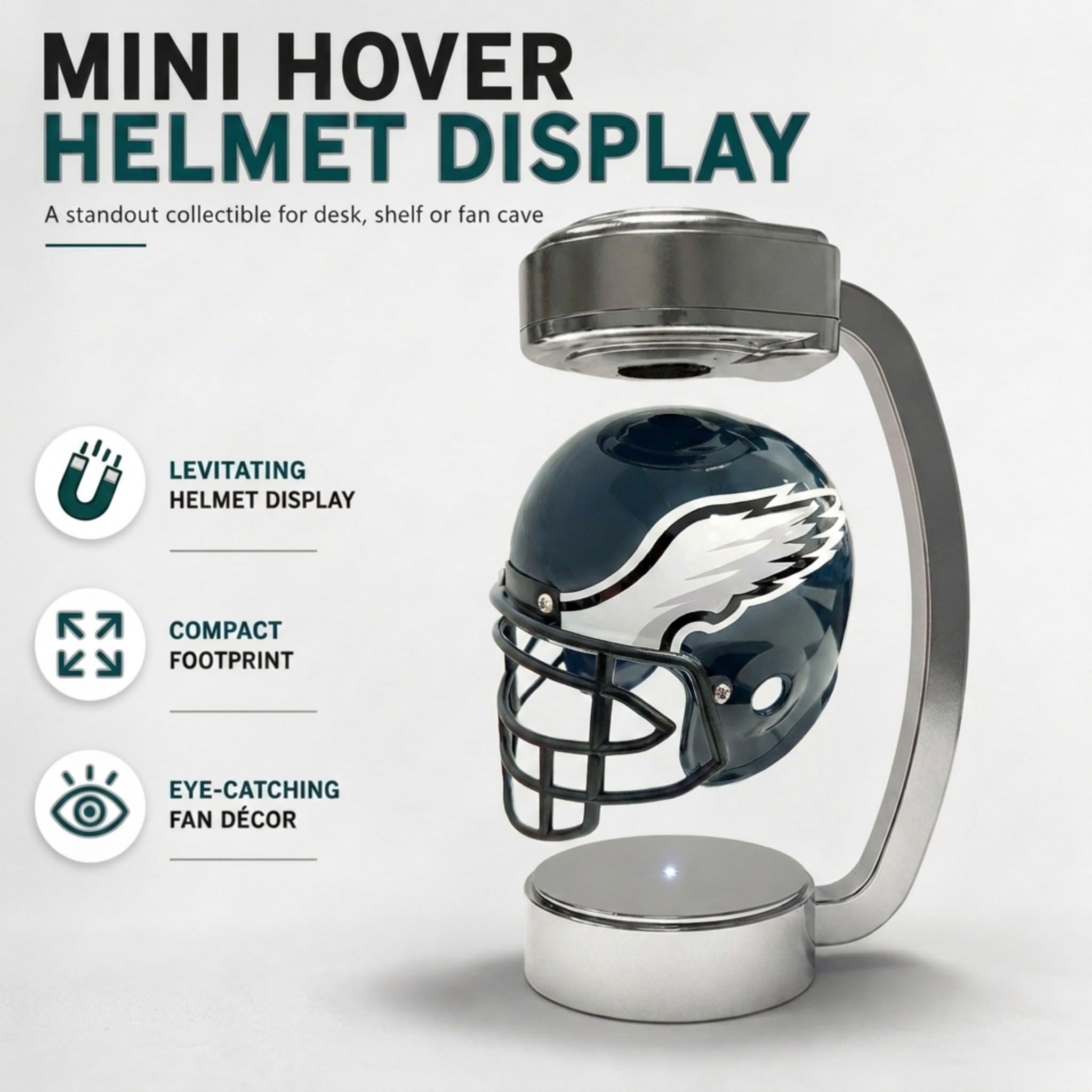 floating football helmet eagles Pegasus Sports NFL Philadelphia Mini Hover Helmet, Souvenir Helmets Half-Helmets Ricky Williams Signed Miami this set includes a Size:18x24