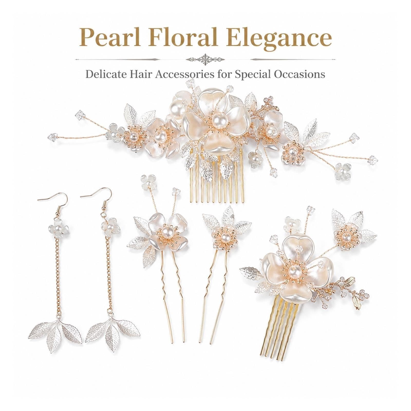 peigne à cheveux de mariée Accessoire for cheveux de mariage en perles d'inspiration