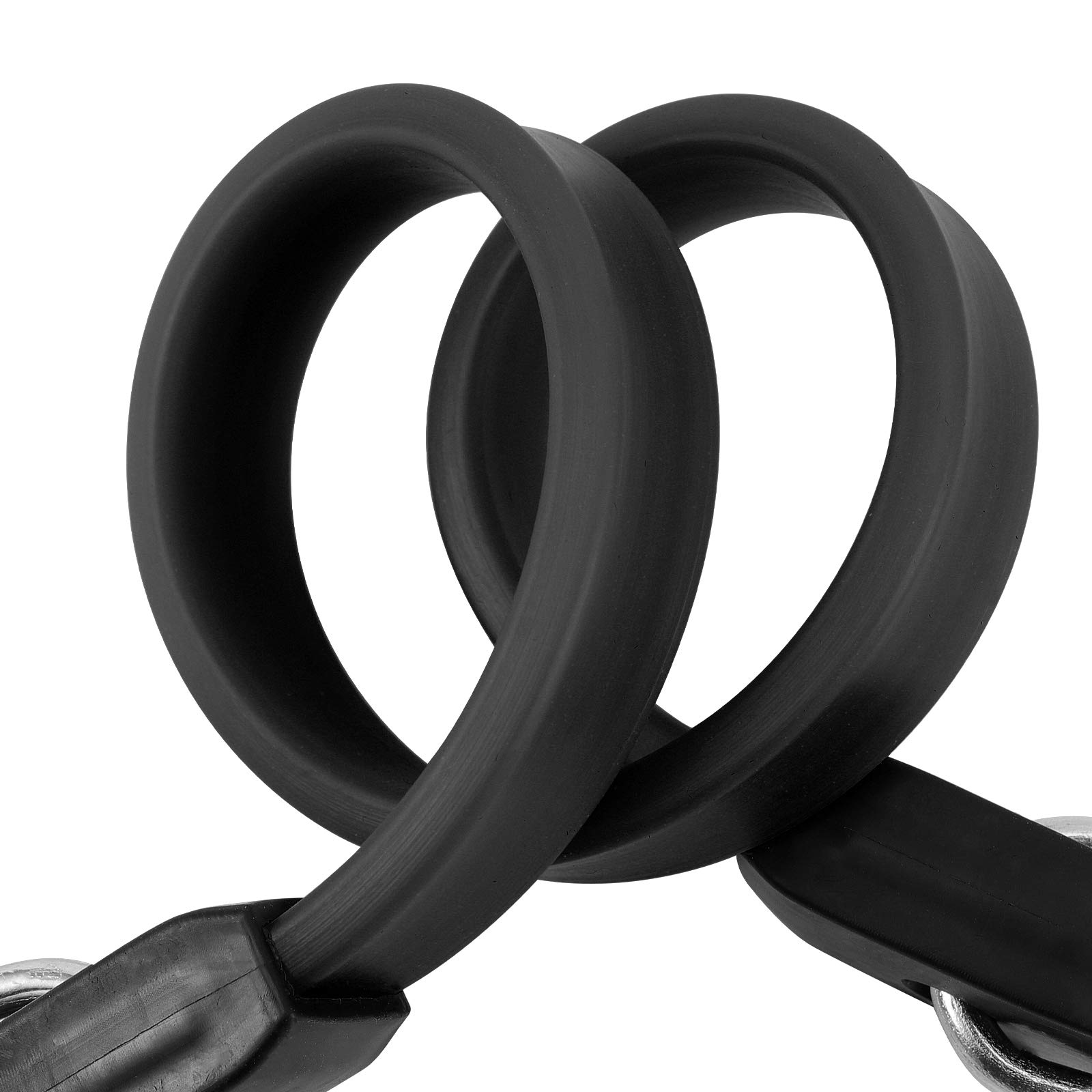 HOZEON 15-Pack Rubber Bungee Cords With Hooks - 14 Inch Black Tarp Straps For Cargo, Motorcycle, Canopy & Outdoor Use