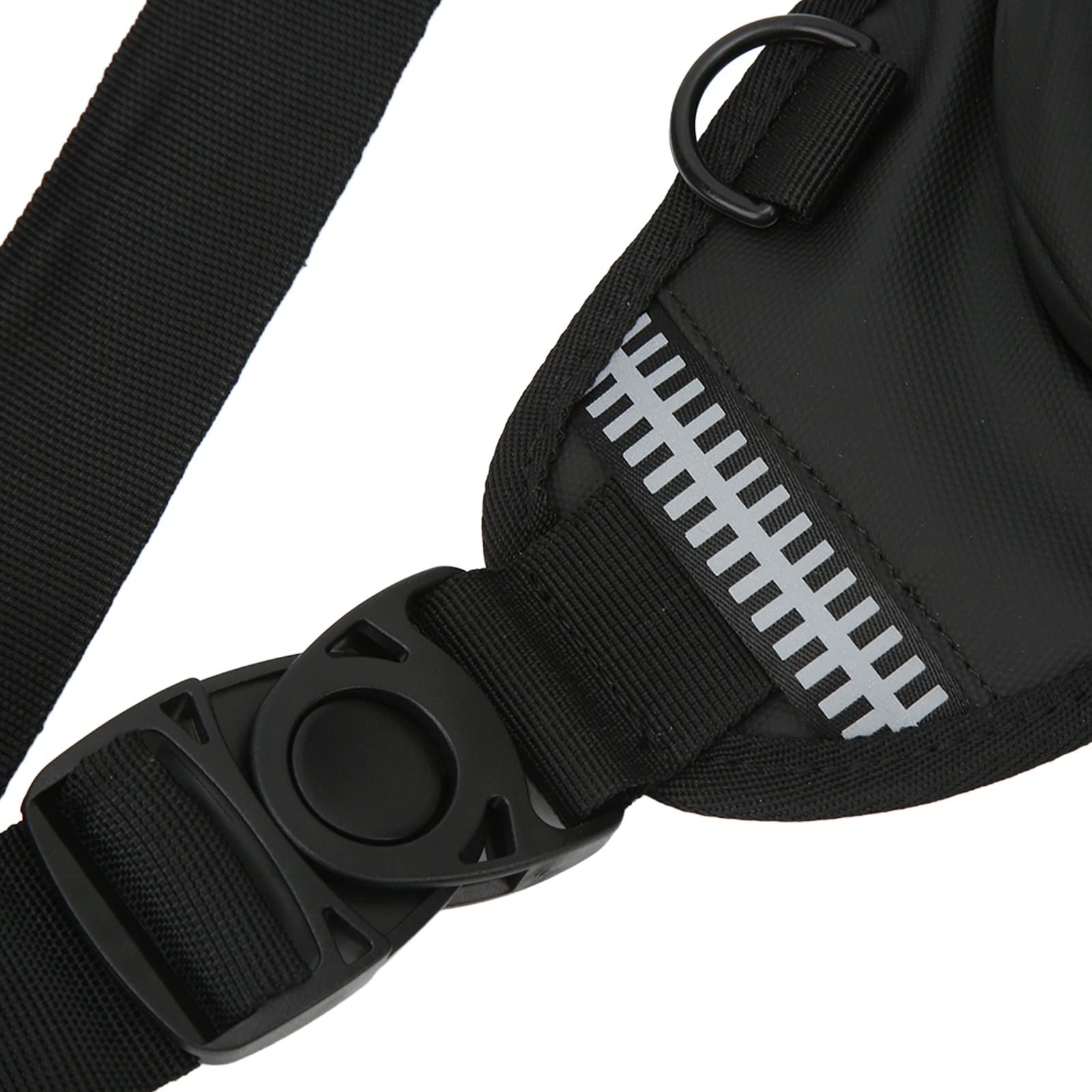 Sac de jambe réglable pour moto, sac de cuisse multifonction avec bande réfléchissante, sac banane étanche pour randonnée, voyage, pêche (gris)