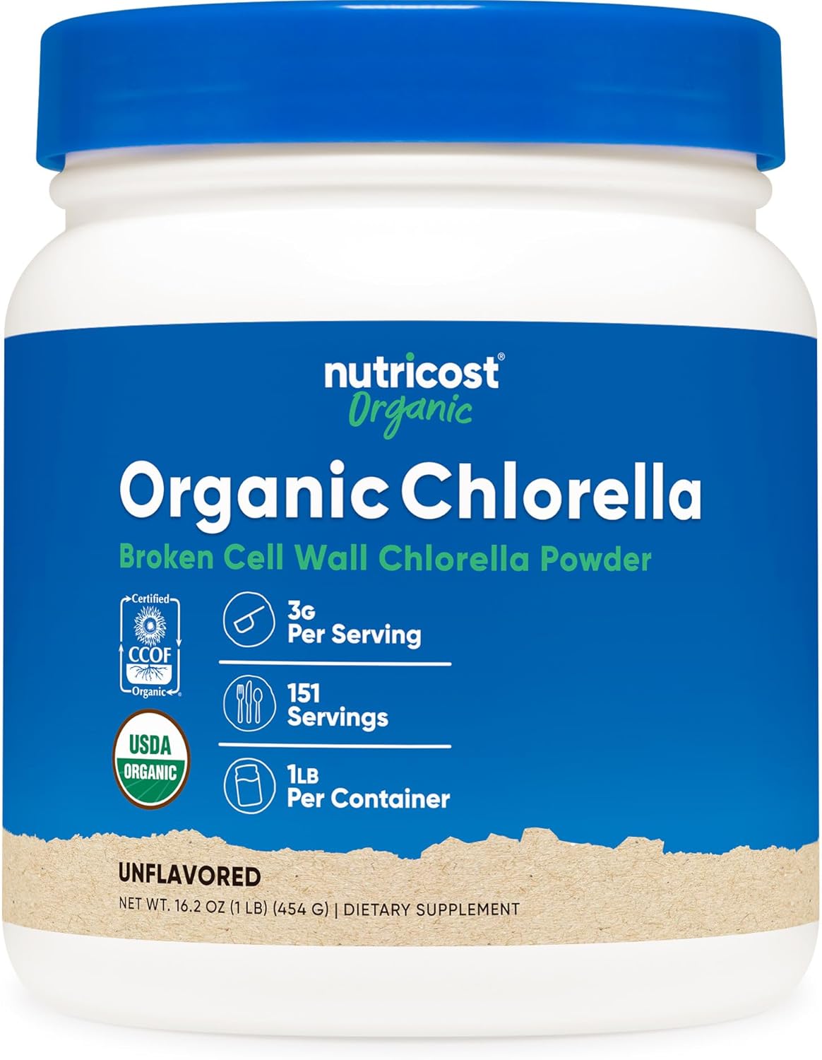 Nutricost Organic Chlorella Powder 16oz (1LB) – 3g Per Serving Nutricost Organic Chlorella Powder 16oz (1LB) – 3g Per Serving