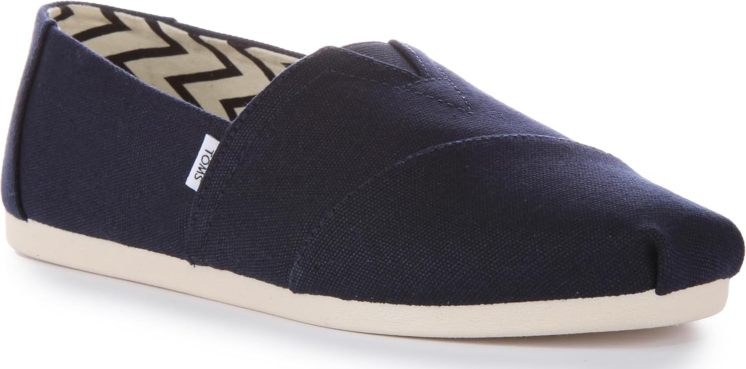 Toms Men's Alpargata Espadrille Loafer Flat, Navy, 8.5 - Image 2