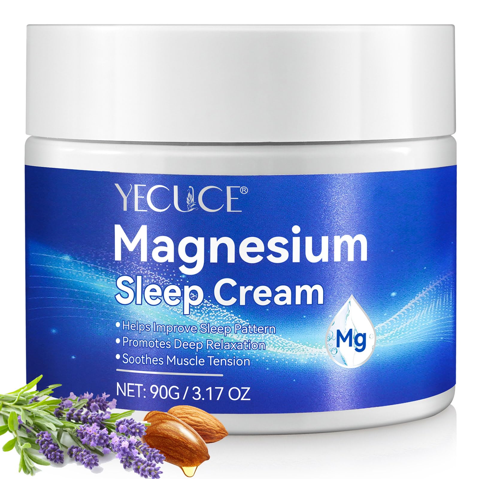 Magnesium Schlafcreme Mit Lavendel – Körperlotion Für Besseren Schlaf & Entspannung