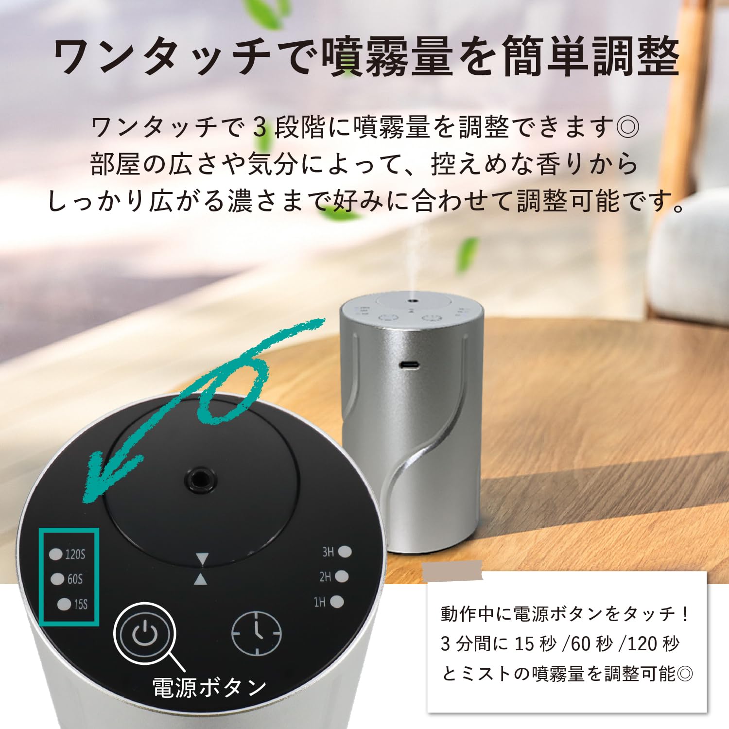 Amazon.co.jp: 【横トナ】 アロマディフューザー シルバー 車 カー 