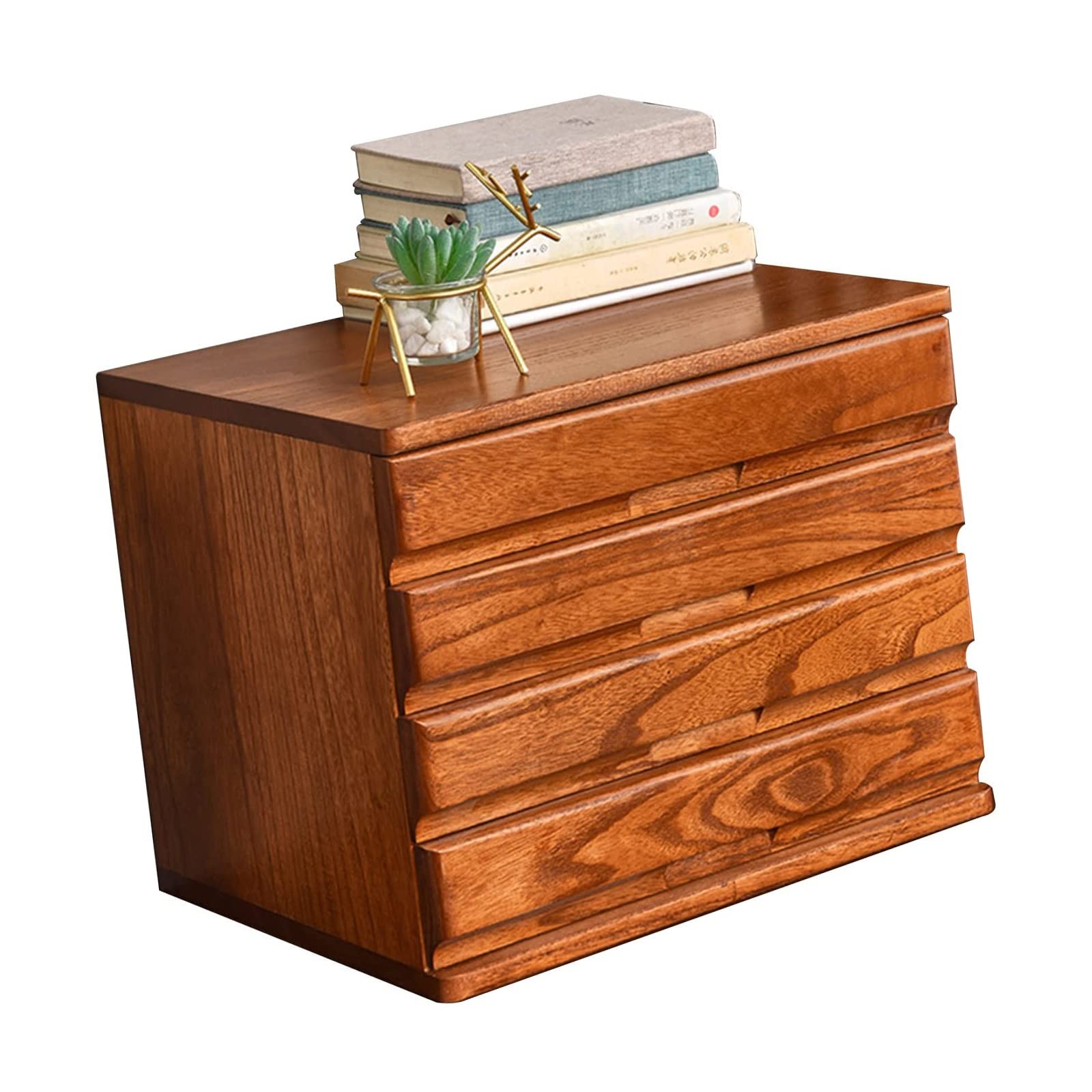 Schreibtisch-Aufbewahrungsbox mit Schubladen – Schreibtisch-Aktenschrank-Organizer, Aufbewahrungsschrank mit Schubladen, flacher Aktenschrank aus Holz, 2/3/4-lagige Schreibtisch-Organizer-Aufbewahrung