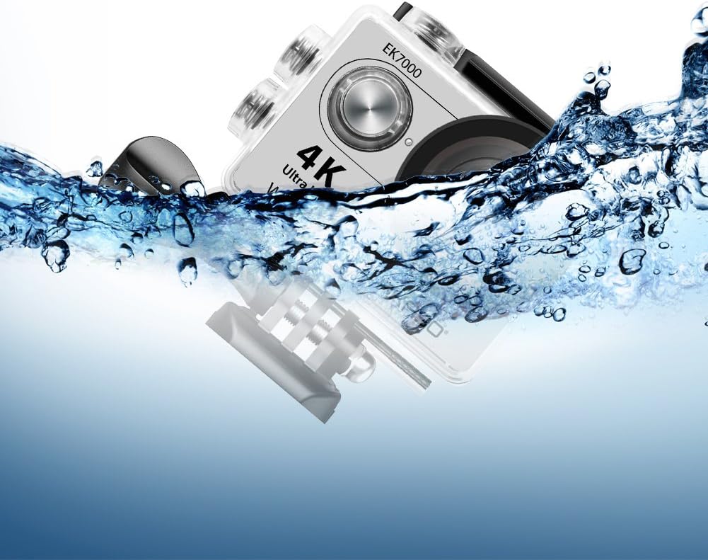AKASO EK7000 4K Action Camera Sports WiFi Underwater Camcorder DV (Silver) : Electronics