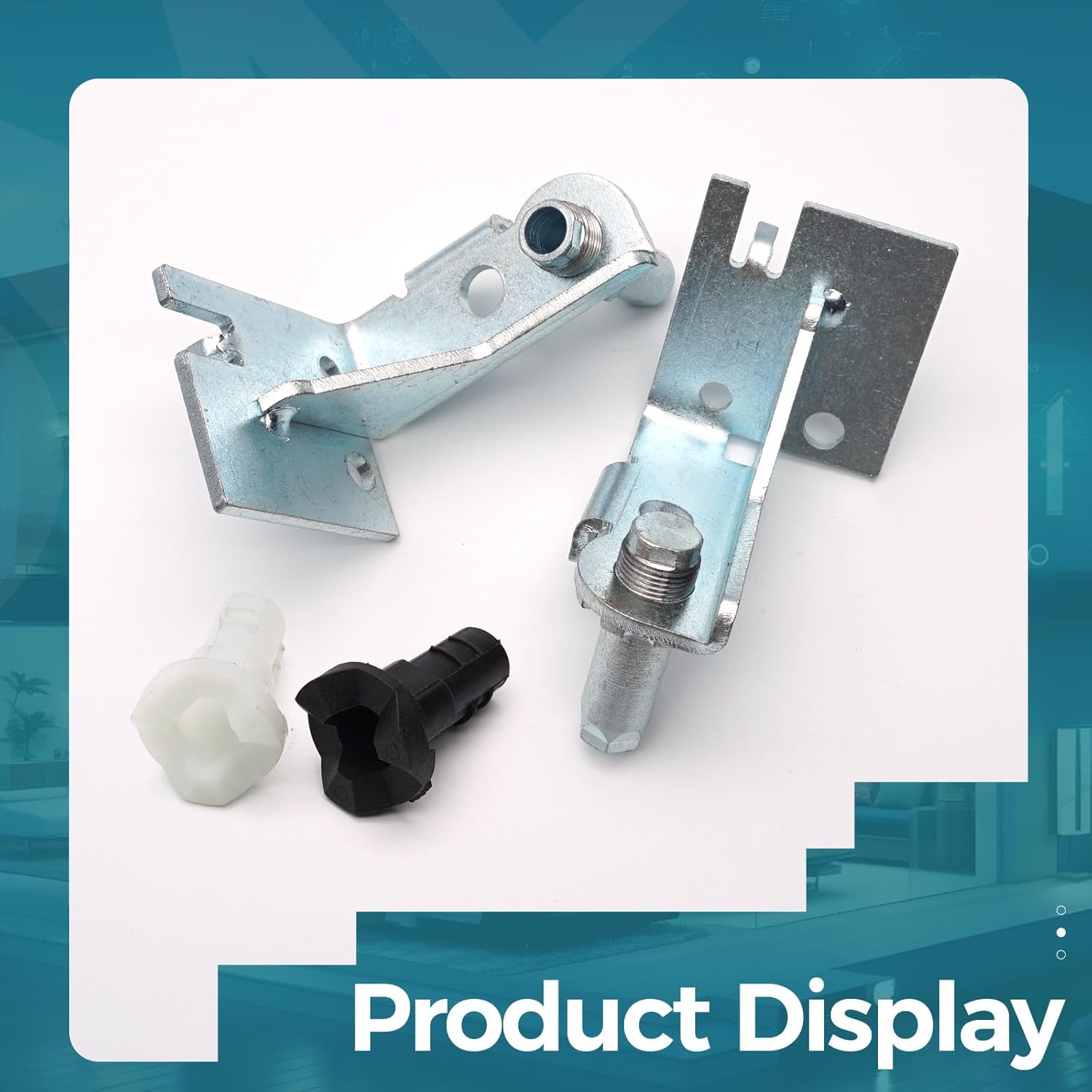 5303918455 Refrigerator Door Hinges Kit Adjustable for Frigidaire/Electrolux Refrigerators