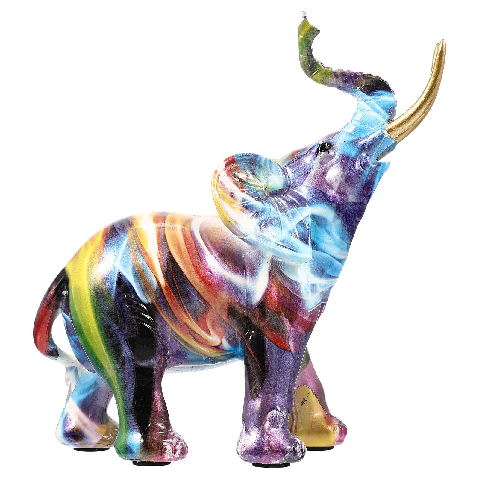 Figurine éléphant colorée pour sublimer votre buffet de salon ou bureau