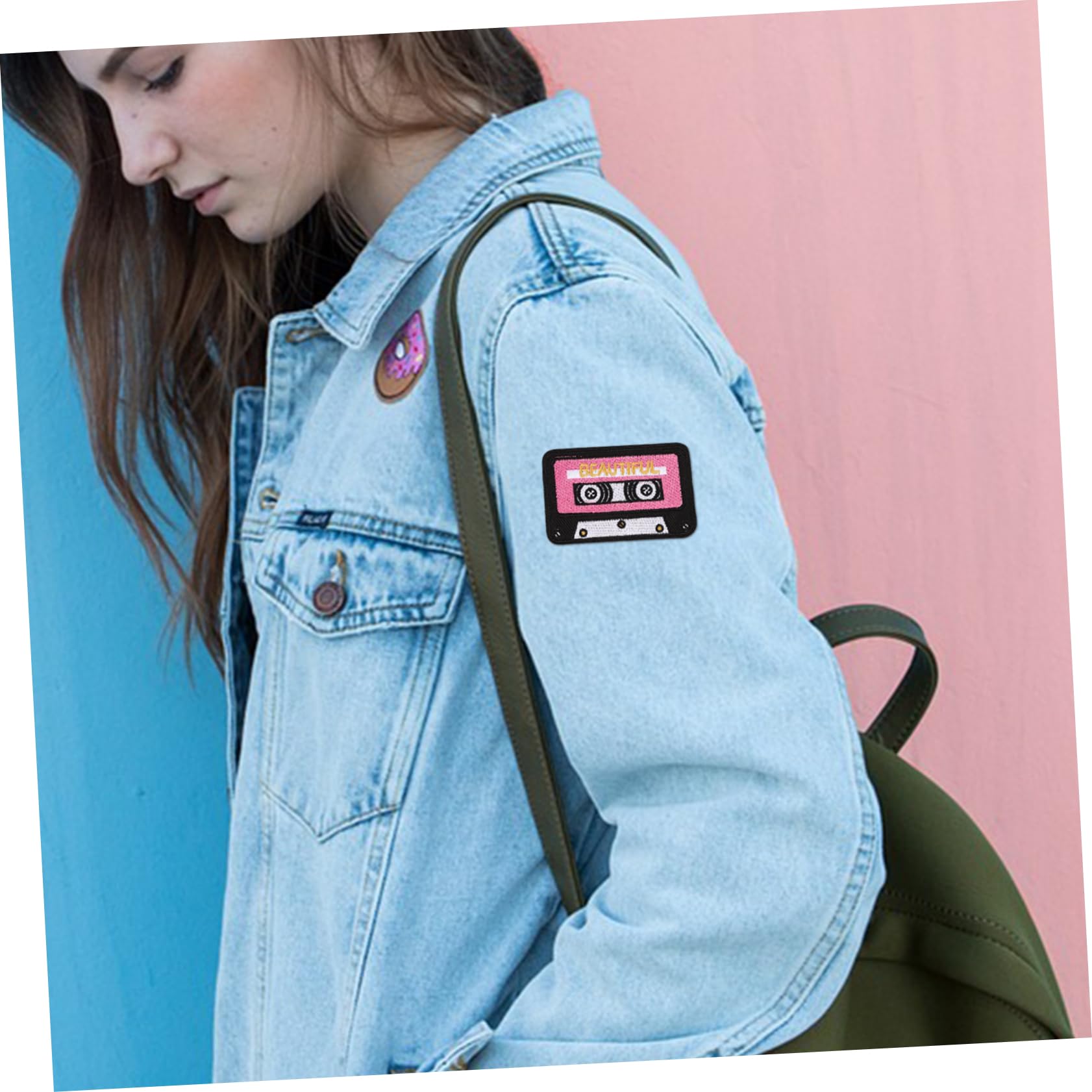 35pezzi Toppe Termoadesive Decorative Per Riparazione Abbigliamento Patches Per Jeans Shirt e Borse Adatte Per e Attività Creative